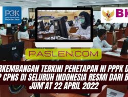 Perkembangan Terkini Penetapan NI PPPK dan NIP CPNS di Seluruh Indonesia Resmi dari BKN Jum’at 22 April 2022